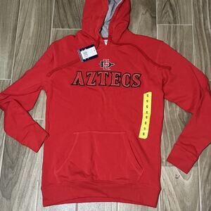 San Diego State University Red Sweatshirt Hoodie Mens‎ Size Small Champion Hoody